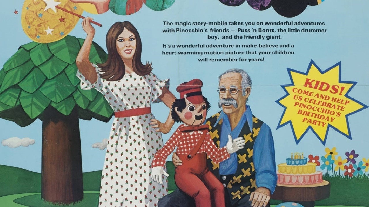 Pinocchio’s Birthday Party backdrop