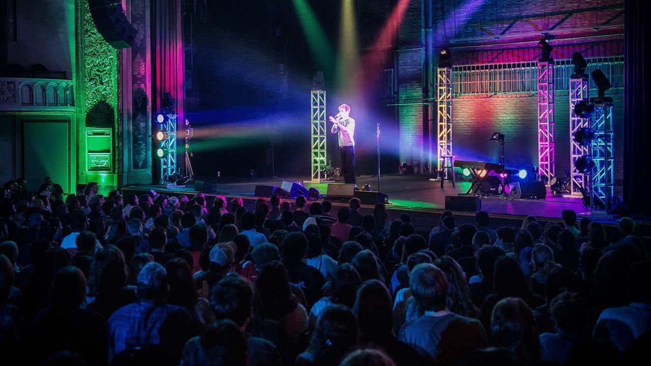 Bo Burnham: Make Happy backdrop