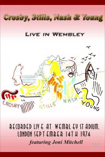 Crosby, Stills, Nash & Young - Live in Wembley 1974 (1974) poster