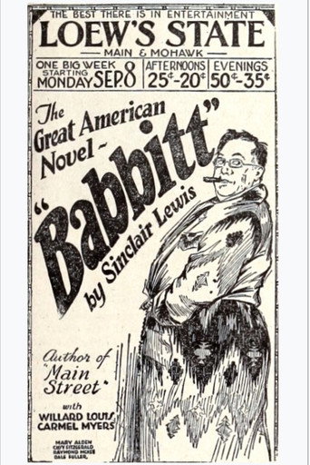 Babbitt (1924) poster