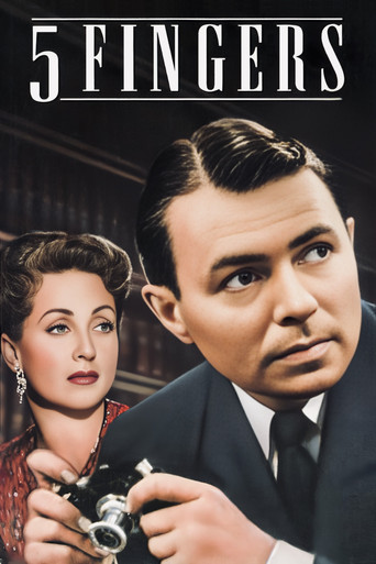5 Fingers (1952) poster