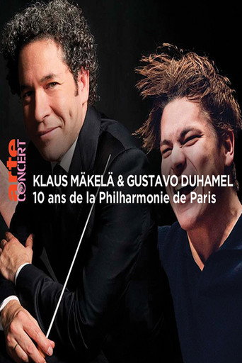 Klaus Mäkelä and Gustavo Dudamel 10 year anniversary of the Philharmonie de Paris (2025) poster