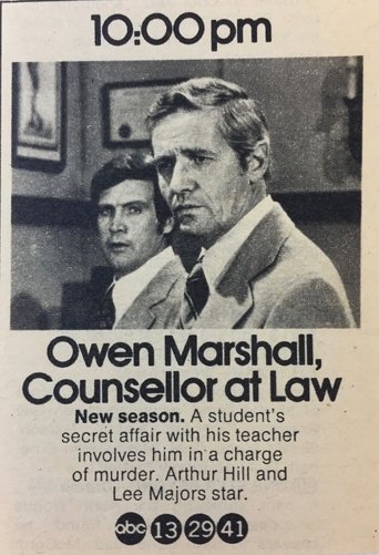 Owen Marshall: Counselor at Law (1971) poster